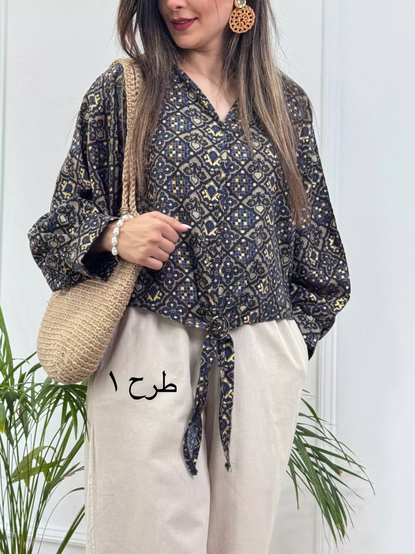 شومیز گره ای باتیک